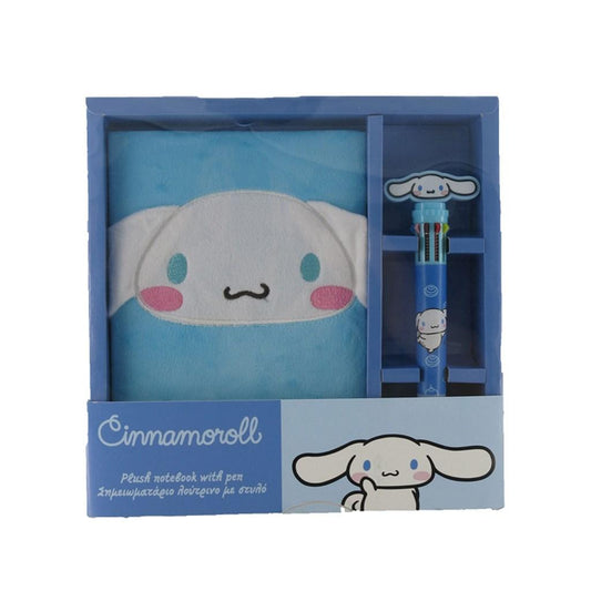 Précommande : CINNAMOROLL - Gift Set Notebook A5 Peluche + Stylo bille 3D