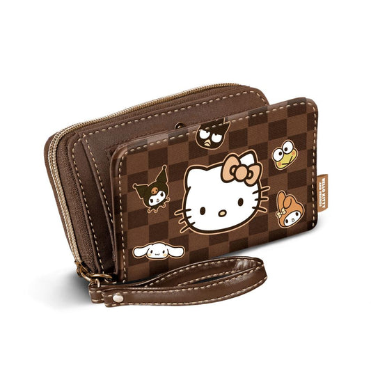 Précommande : HELLO KITTY & Friends - Damier - Portefeuille '19x10x2cm'