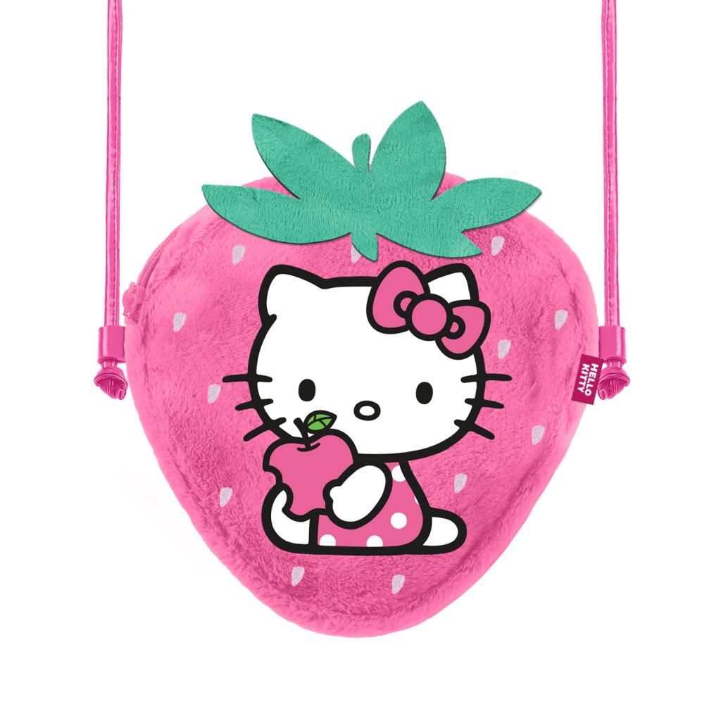 Précommande : HELLO KITTY - Fraise - Mini Sac à Bandoulière Fourrure '20x15x6cm'