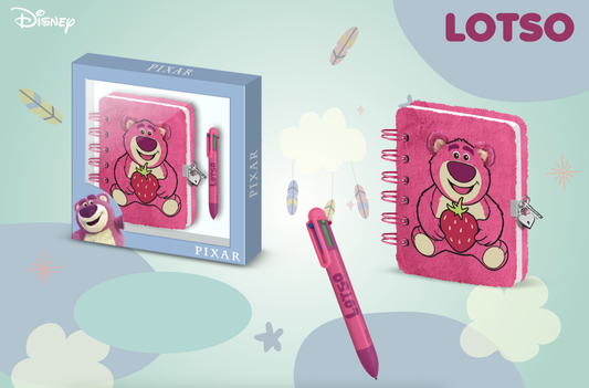 Précommande : TOY STORY - Lotso - Gift Box - Journal Intime Fourrure + Stylo