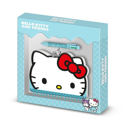 Précommande : HELLO KITTY - Head - Gift Box - Journal Intime + Stylo
