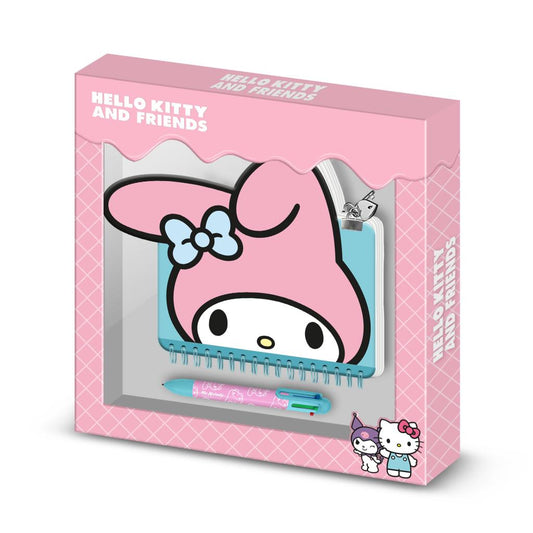 Précommande : MY MELODY - Head - Gift Box - Journal Intime + Stylo