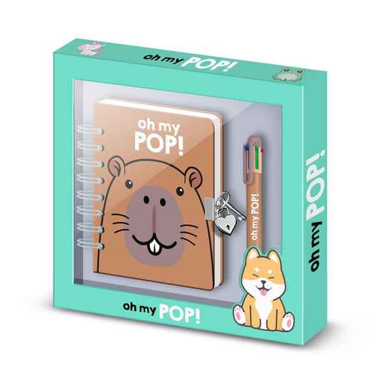 Précommande : OH MY POP! - Capybara - Gift Box - Journal Intime + Stylo