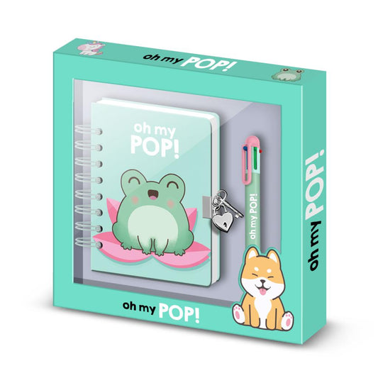Précommande : OH MY POP! - Froggy - Gift Box - Journal Intime + Stylo