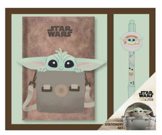 Précommande : MANDALORIAN - Set de Papeterie - Notebook A5 + Stylo