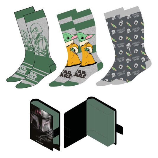 Précommande : MANDALORIAN - Pack de 3 Paires de Chaussettes (Taille 38-45)