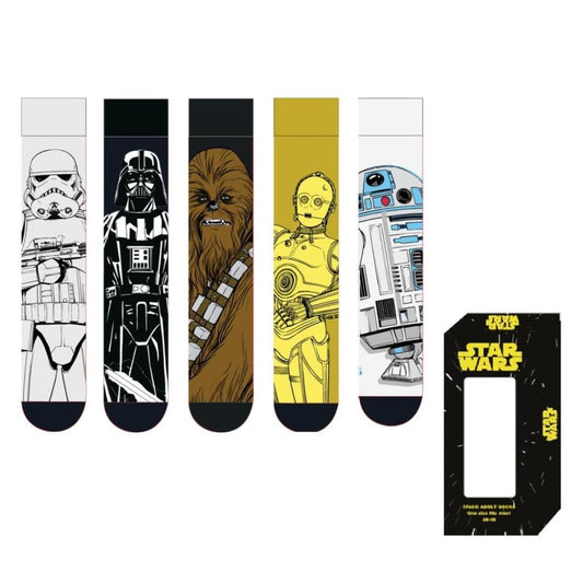 Précommande : STAR WARS - Pack de 5 Paires de Chaussettes (Taille 38-45)