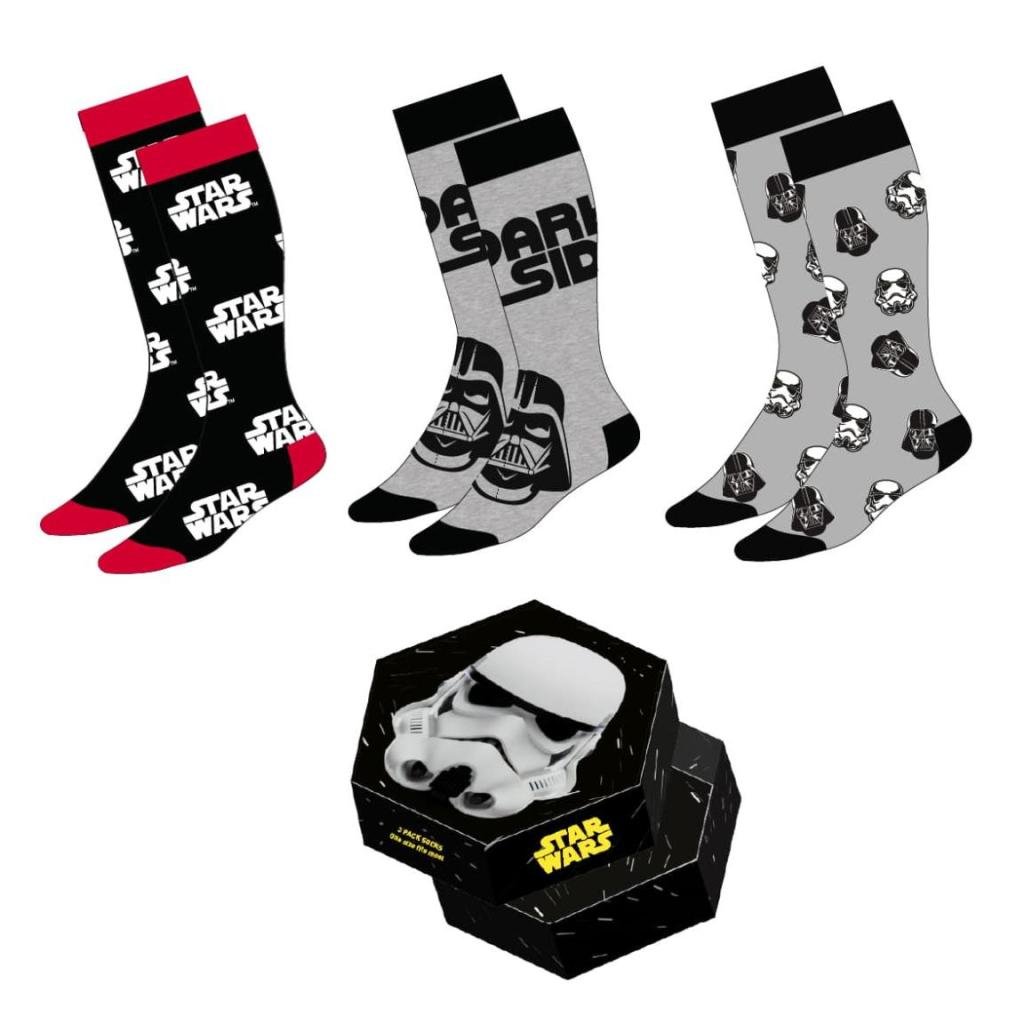 Précommande : STAR WARS - Pack de 3 Paires de Chaussettes (Taille 38-45)