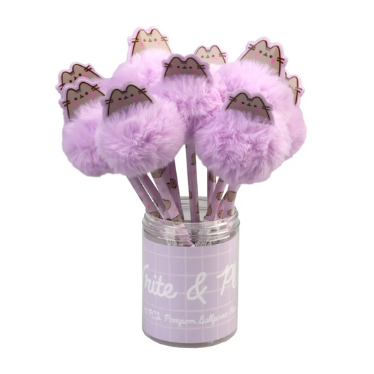 Précommande : PUSHEEN - Boite de 10 Stylos-Bille Pompom