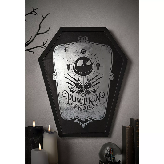 Précommande : L'ETRANGE NOEL de Mr JACK -  Pumpking King - Plaque Miroir Décorative