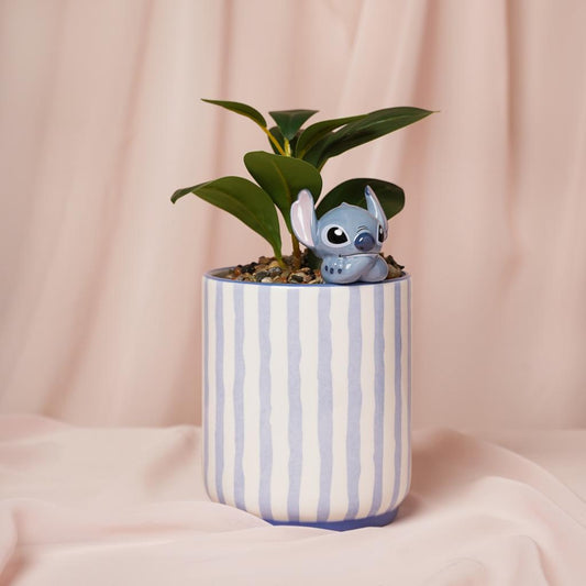 Précommande : STITCH - Pot avec Mini Stitch 3D + Fausse Plante