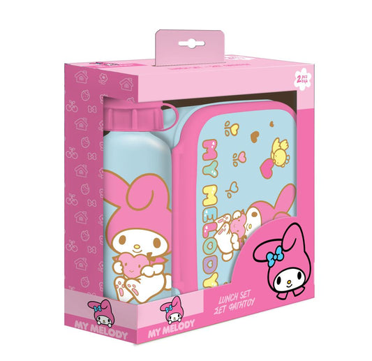 Précommande : MY MELODY - Set Boite à Tartines + Bouteille en Aluminium 500ml