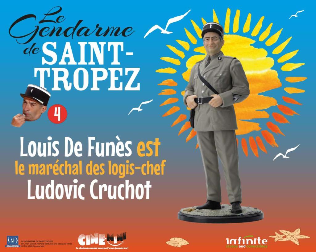 Précommande : LE GENDARME DE SAINT-TROPEZ - Ludovic Cruchot - Figurine 16cm