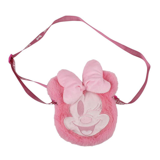 Précommande : MINNIE - Head - Sac à Bandoulière Peluche - 17x14x4cm