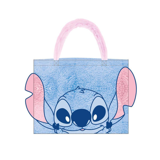 Précommande : STITCH - Sac Shopping Peluche - 37x30x8cm