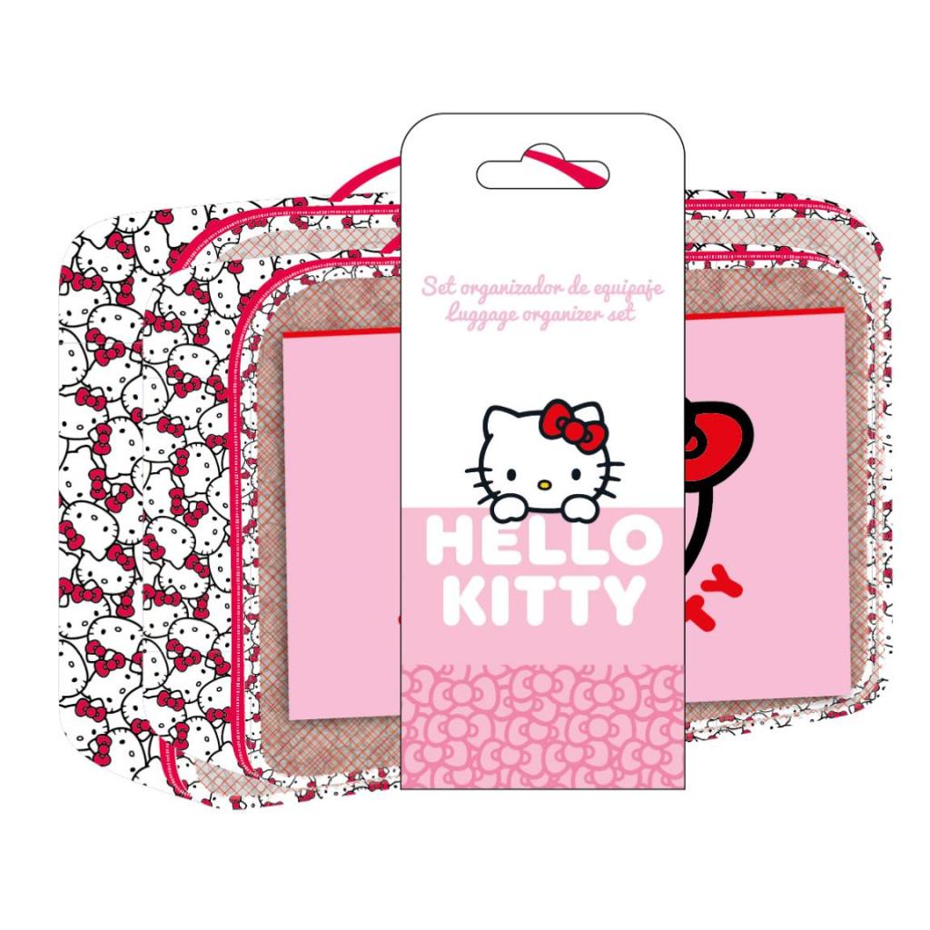 Précommande : HELLO KITTY - Set de Trousses de Voyage 3in1