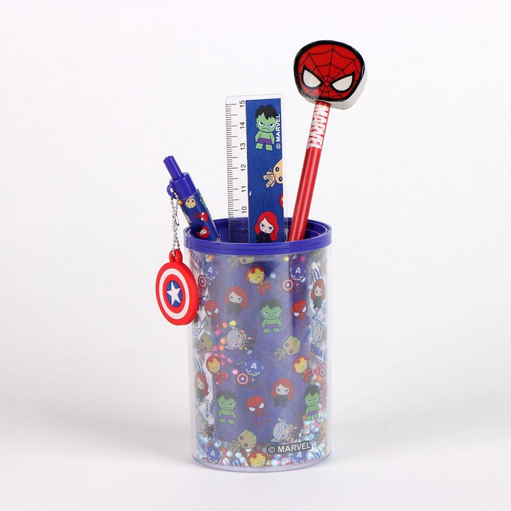 Précommande : AVENGERS - Set de Papeterie - Pot à Crayon + 3pc.