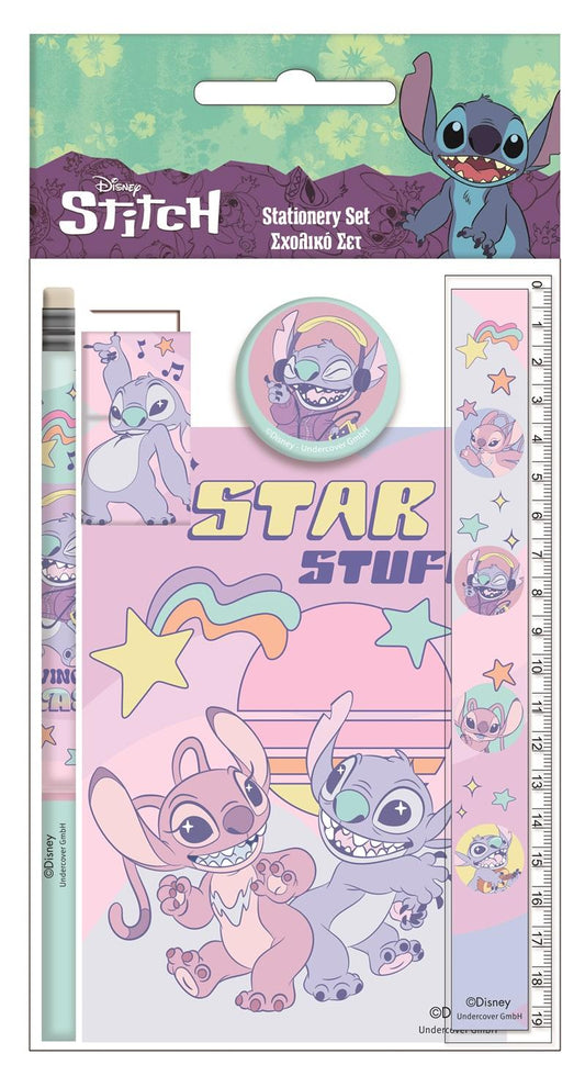 Précommande : STITCH & ANGEL - Set de Papeterie - 5pc.