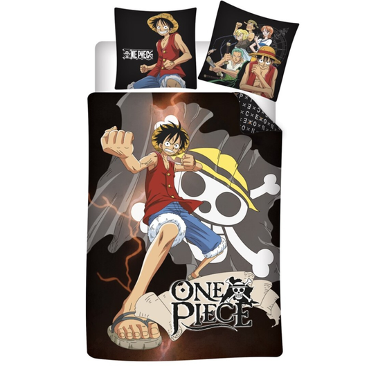 Précommande : ONE PIECE - Luffy - Parure de lit 140x200cm  - '100% microfibre'