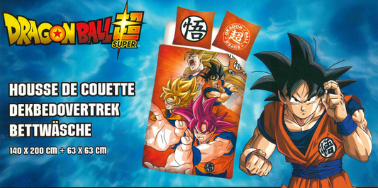 Précommande : DRAGON BALL SUPER - Goku - Parure de lit 140x200cm  - '100% Polyester'