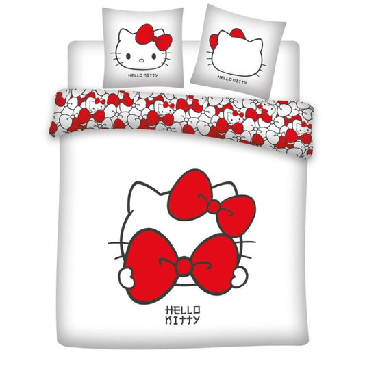 Précommande : SANRIO - Parure de lit 240x220cm + 2x65x65cm - Hello Kitty