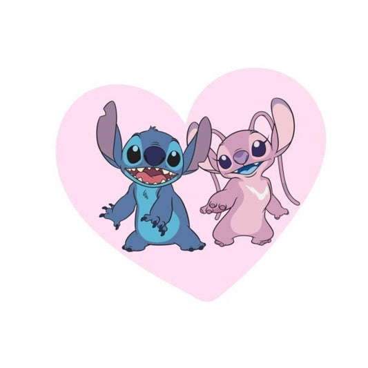 Précommande : LILO & STITCH - Stitch & Angel "Coeur" - Coussin