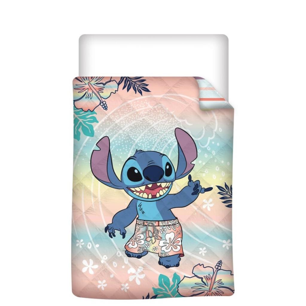 Précommande : DISNEY - Stitch "Plage" - Couverture en Quilt 140x200cm