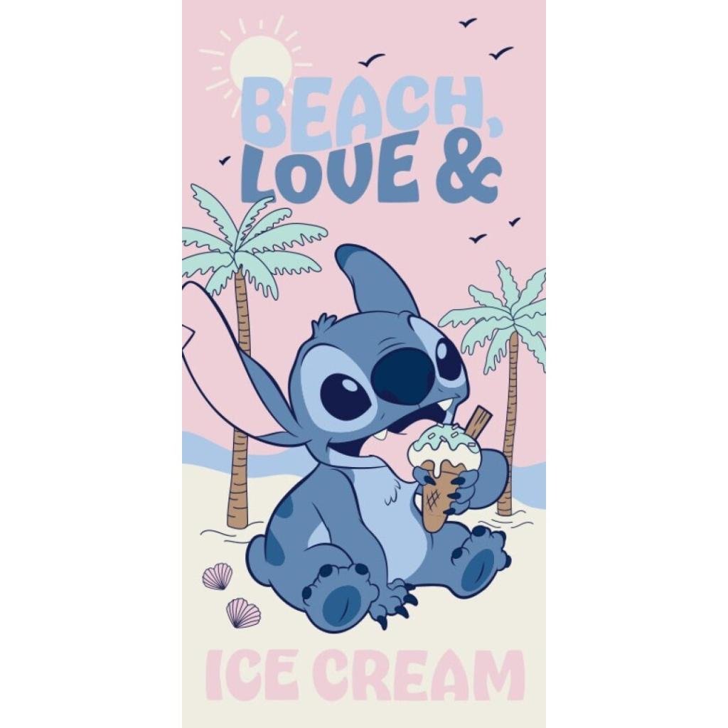 Précommande : LILO & STITCH - Beach, love & Ice Cream - Serviette de Plage 70x140cm