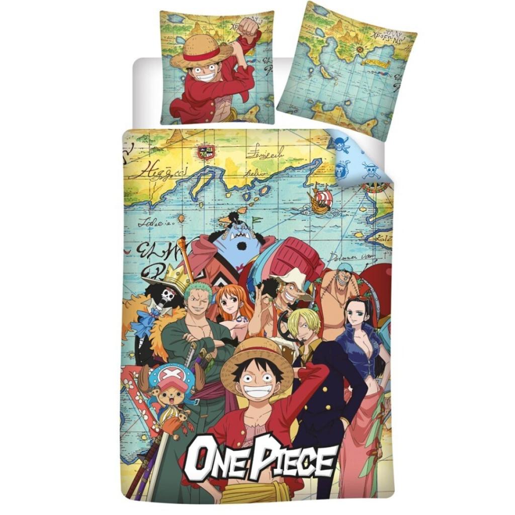 Précommande : ONE PIECE - Luffy & Equipage - Parure de lit 140x200cm + 65x65cm