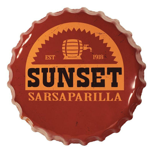 Précommande : FALLOUT - Sunset Sarsaparilla Bottle Cap - Tin Sign