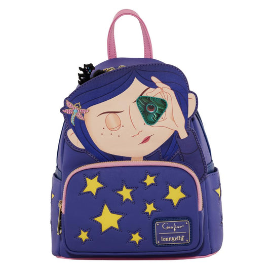 Précommande : CORALINE - Etoiles Cosplay - Mini Sac à Dos LoungeFly