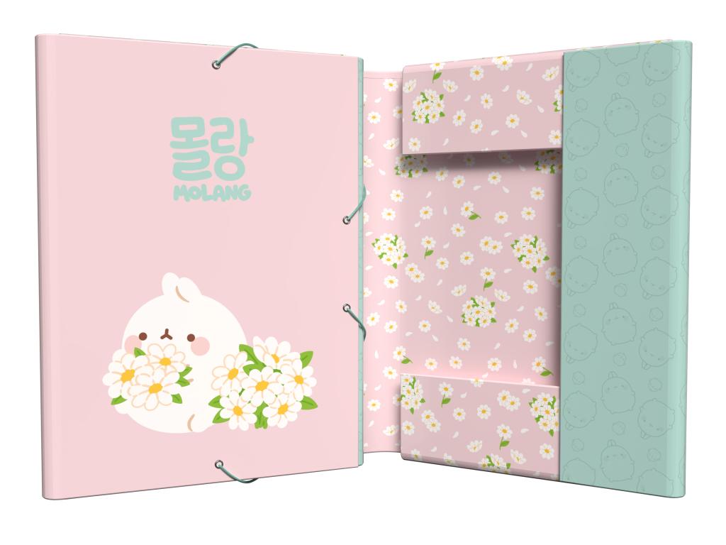 Précommande : MOLANG - Blossom - Classeur à Rabats Premium avec Elastique