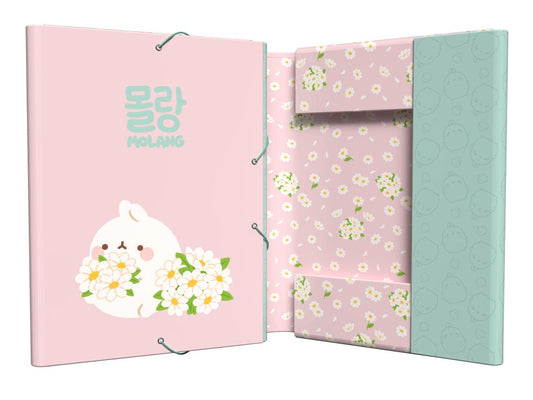 Précommande : MOLANG - Blossom - Classeur à Rabats Premium avec Elastique