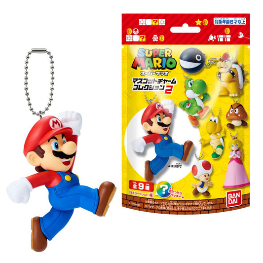Précommande : SUPER MARIO -Mascot charm collection w2 -Assortiments 10 Porte-clé 6cm