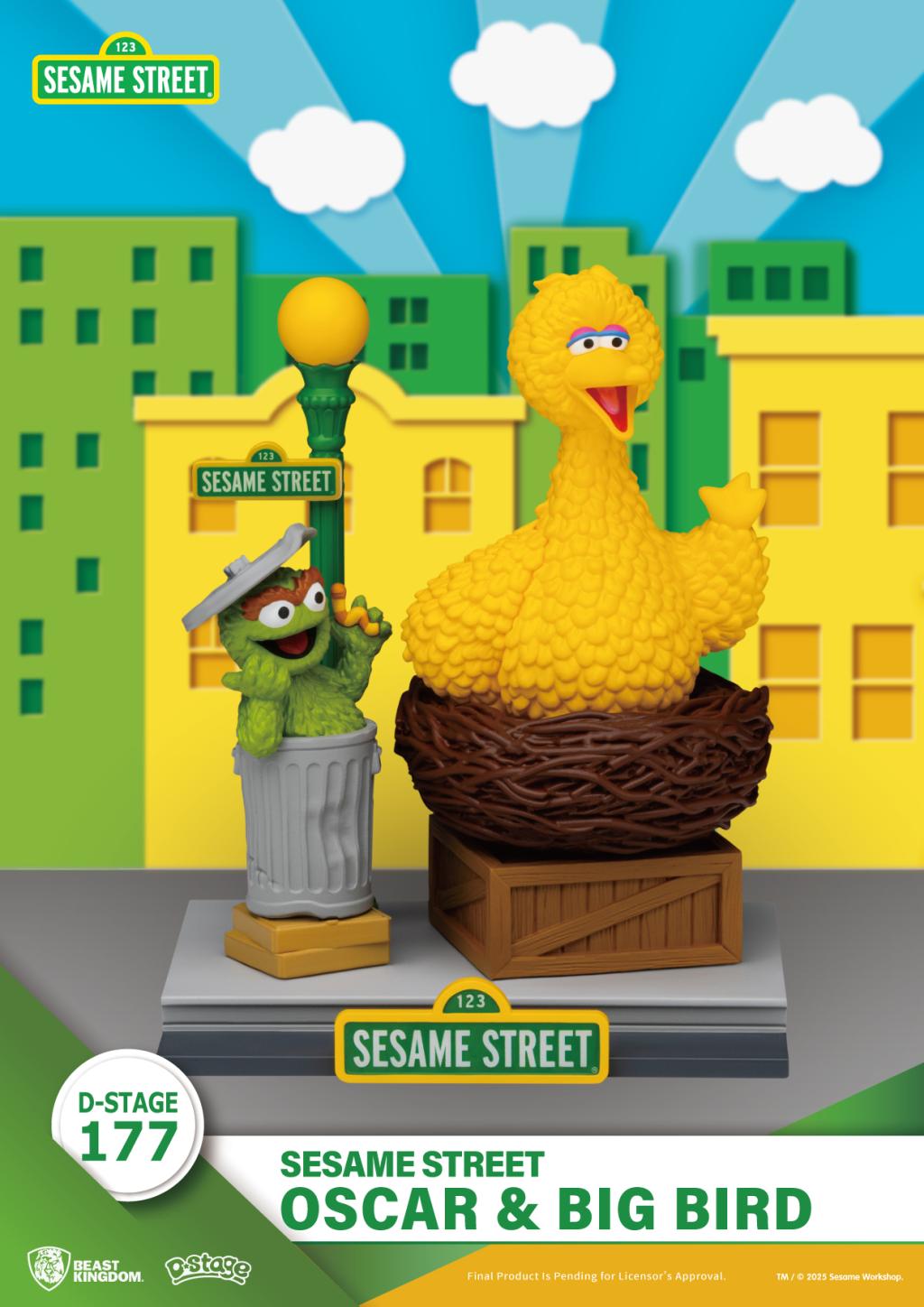 Précommande : SESAME STREET - Oscar & Big Bird - Diorama D-Stage 13cm