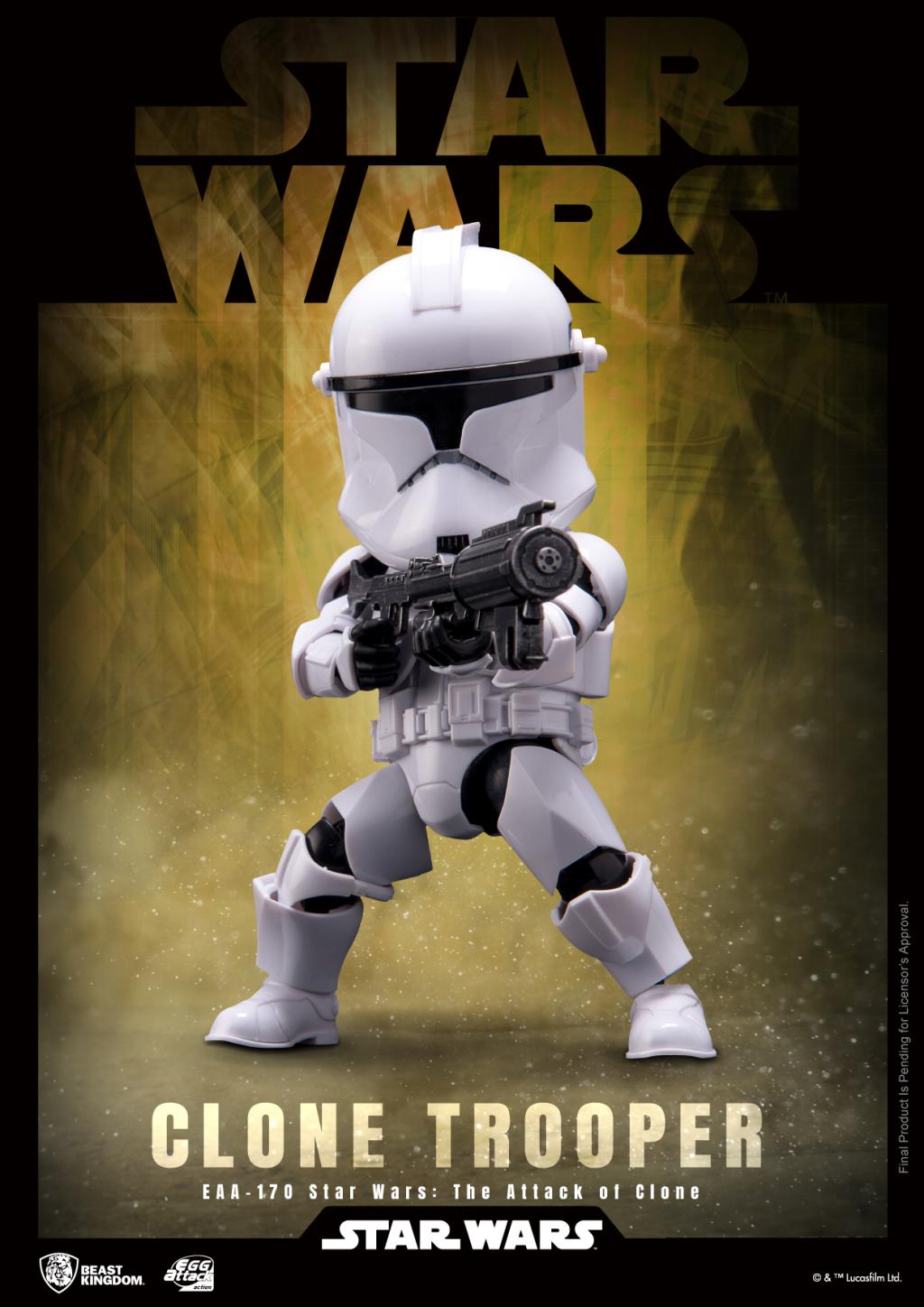 Précommande : STAR WARS - Soldat Clone - Figurine Egg Attack Action 16.5cm