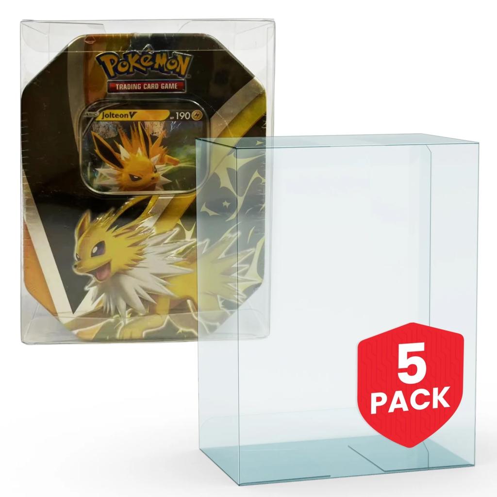 Précommande : EVORETRO - PET Protector For Tin Box Pokemon 5pc