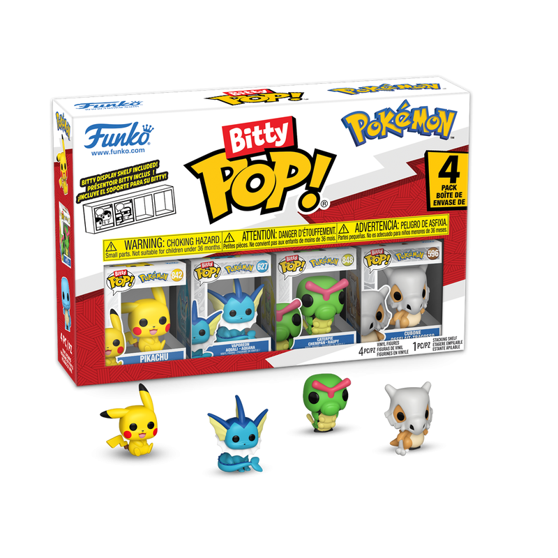 Précommande : POKEMON - Bitty Pop 4 Pack 2.5cm - Pikachu