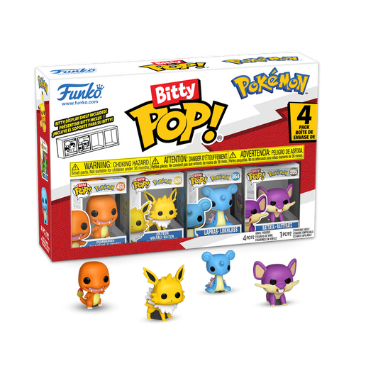 Précommande : POKEMON - Bitty Pop 4 Pack 2.5cm - Salamèche