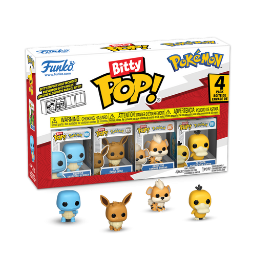 Précommande : POKEMON - Bitty Pop 4 Pack 2.5cm - Carapuce