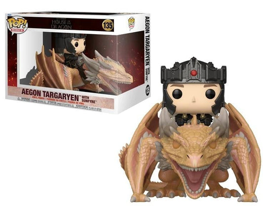 Précommande : HOUSE OF THE DRAGON - POP Rides N° 135 - Aegon avec Feux-du-Soleyl