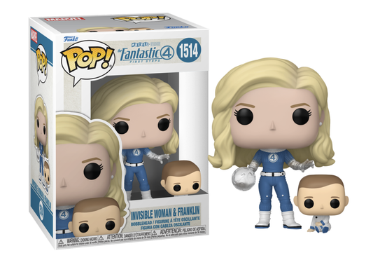 Précommande : LES 4 FANTASTIQUES - POP Marvel N°1514 - La Femme Invisible & Franklin