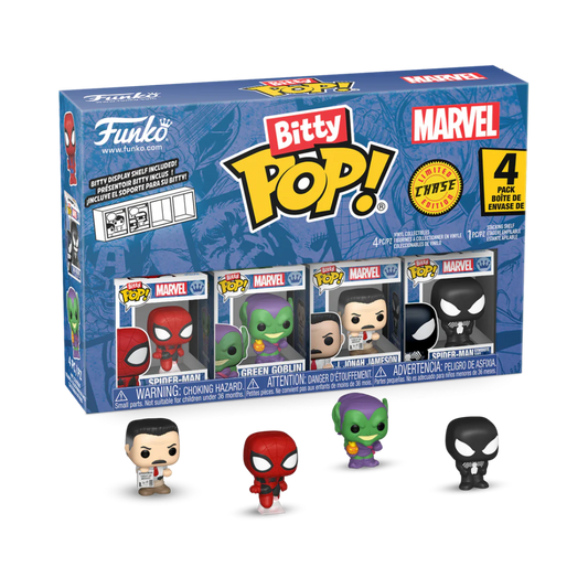 Précommande : SPIDER-MAN - Bitty Pop 4 Pack 2.5cm - Spider-Man