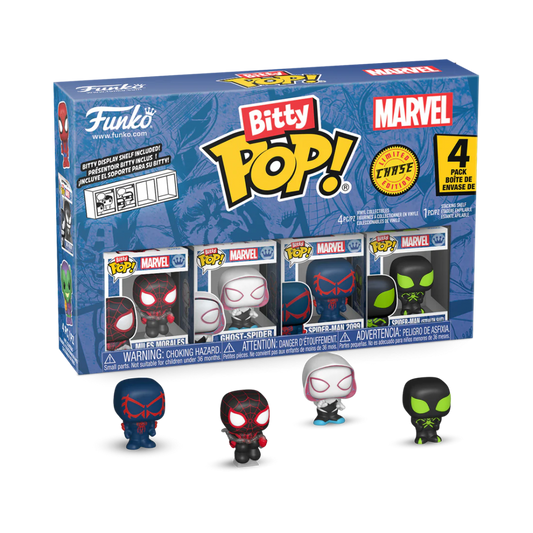 Précommande : SPIDER-MAN - Bitty Pop 4 Pack 2.5cm - Miles Morales