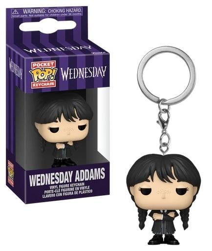 Précommande : MERCREDI - Pocket Pop Keychain - Mercredi Addams (Veste noir)