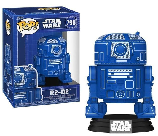 Précommande : STAR WARS - POP N° 798 - R2-D2 (Blueprint)