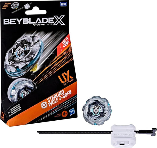 Précommande : BEYBLADE X - Sterling Wolf 3-80 FB UX Starter Pack