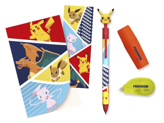 Précommande : POKEMON - Set de Papeterie avec un Bloc-note - 5pc