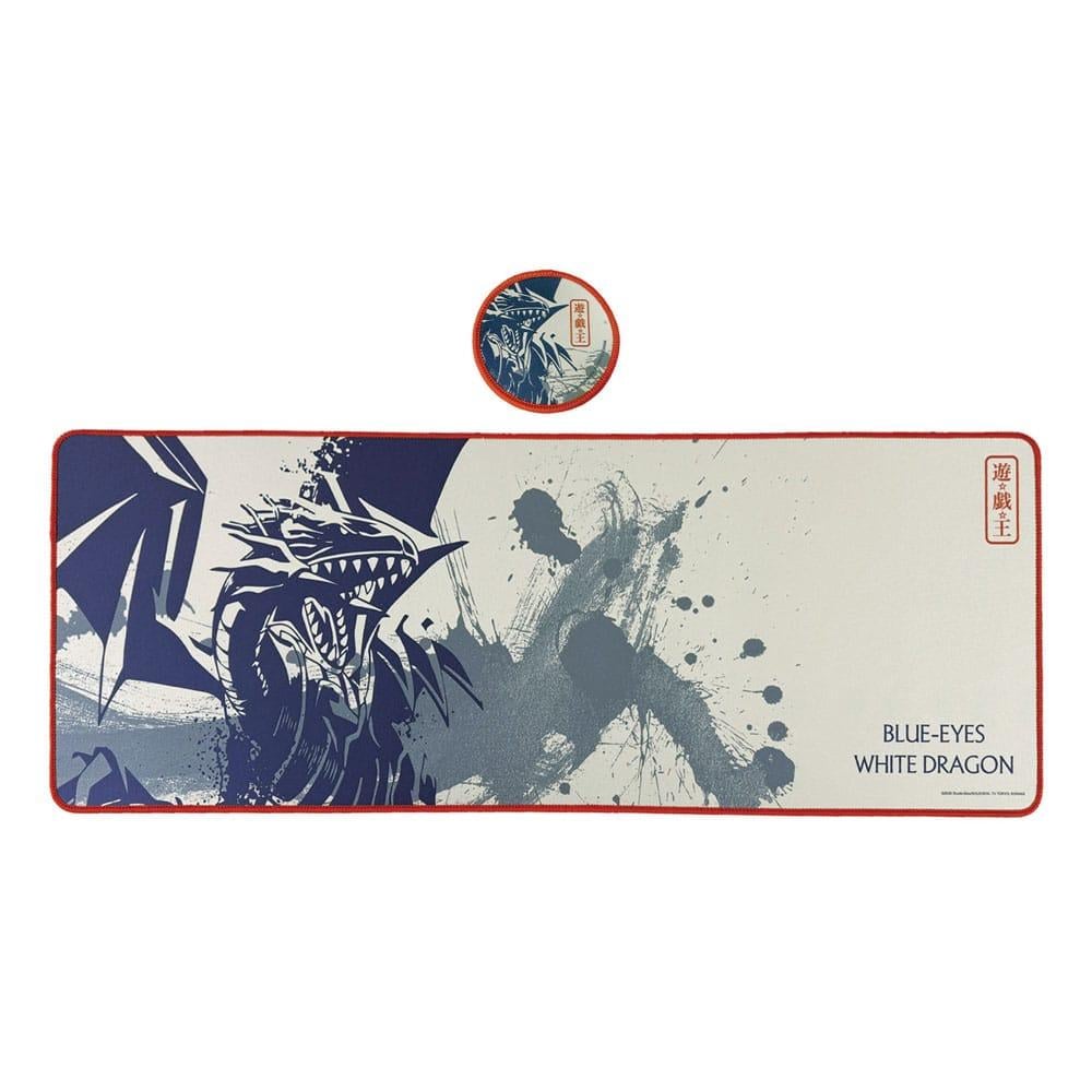 Précommande : YU-GI-OH - Blue Eyes White Dragon - Tapis de Bureau XL + 1 Sous-Verre