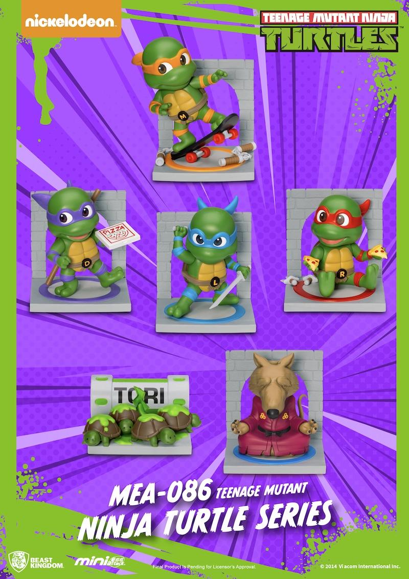 Précommande : LES TORTUE NINJA - Set 6 Figurine Blind Box 8cm